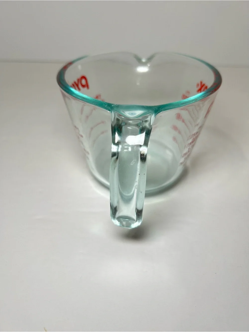 Pyrex Glass Measuring Cup 1 Cup  Made In USA Red Lettering 250 ml